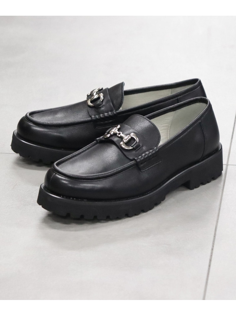 glabella ビットローファー メンズ 本革 革靴 ローファー グラベラ glabella エー.エム.エス. シューズ・靴 ローファー ブラック【送料無料】