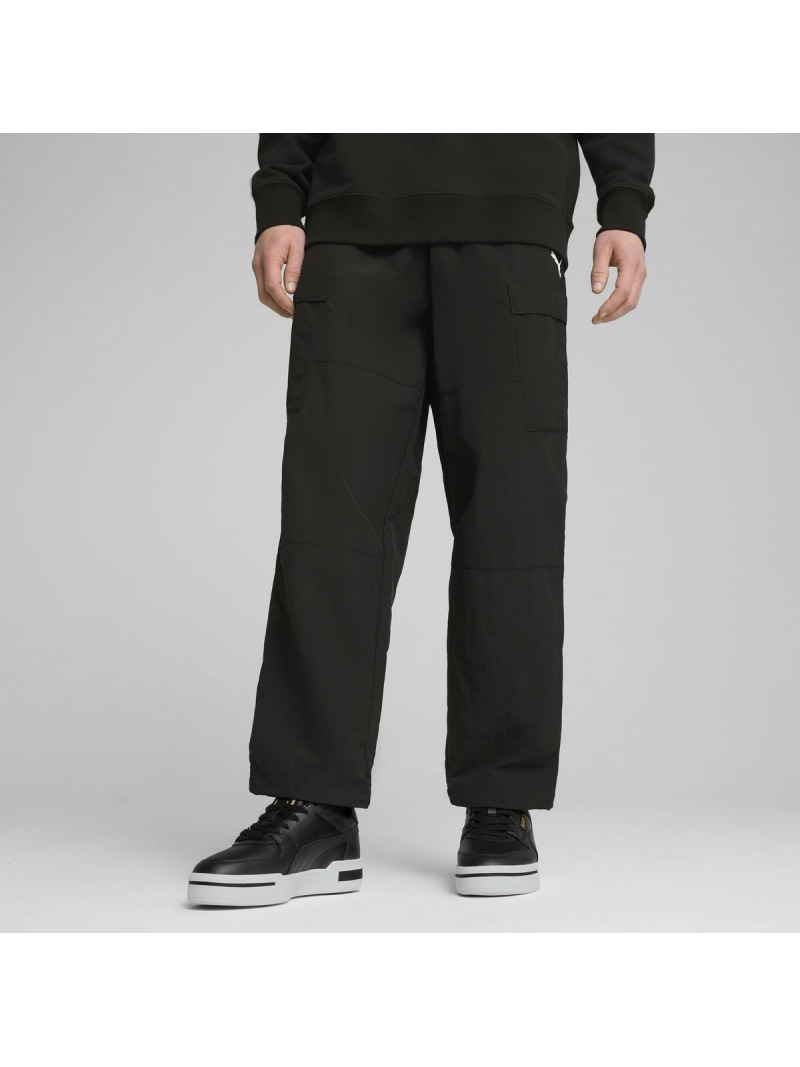 PUMA メンズ ワードローブ ESS リラックス カーゴパンツ WARDROBE ESS Cargo Pants プーマ パンツ その他のパンツ ブラック【送料無料】