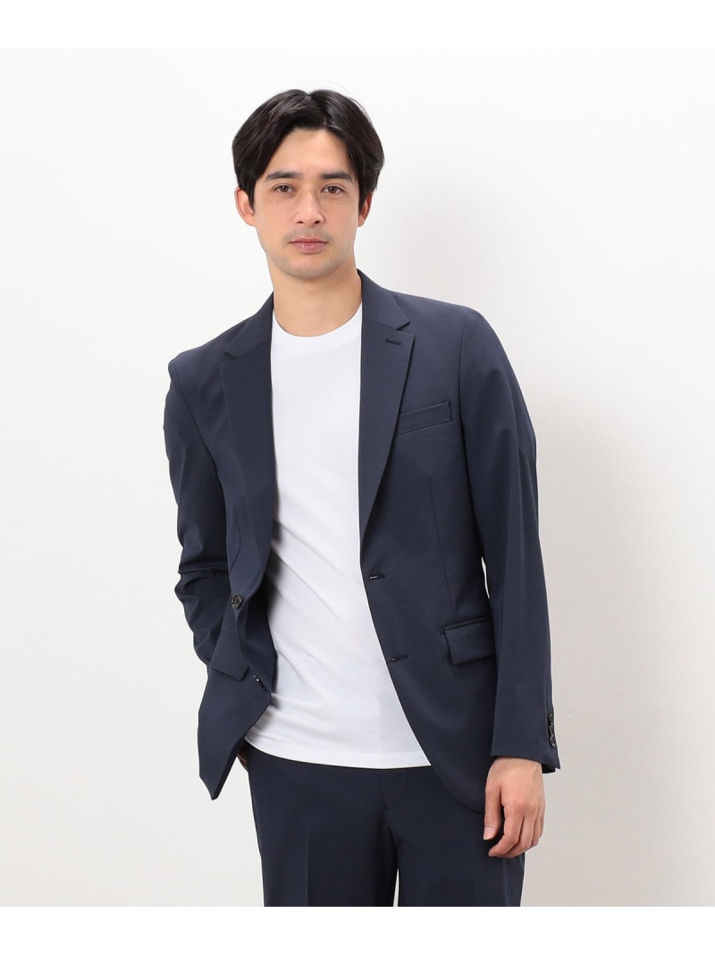 【SALE／10%OFF】COMME CA ISM 【セットアップ対応】SUPER-TEX 2WAY ストレッチ テーラードジャケット コムサイズム スーツ・フォーマル スーツジャケット ブラック ネイビー グレー【RBA_E】【送料無料】｜ Fashion Men