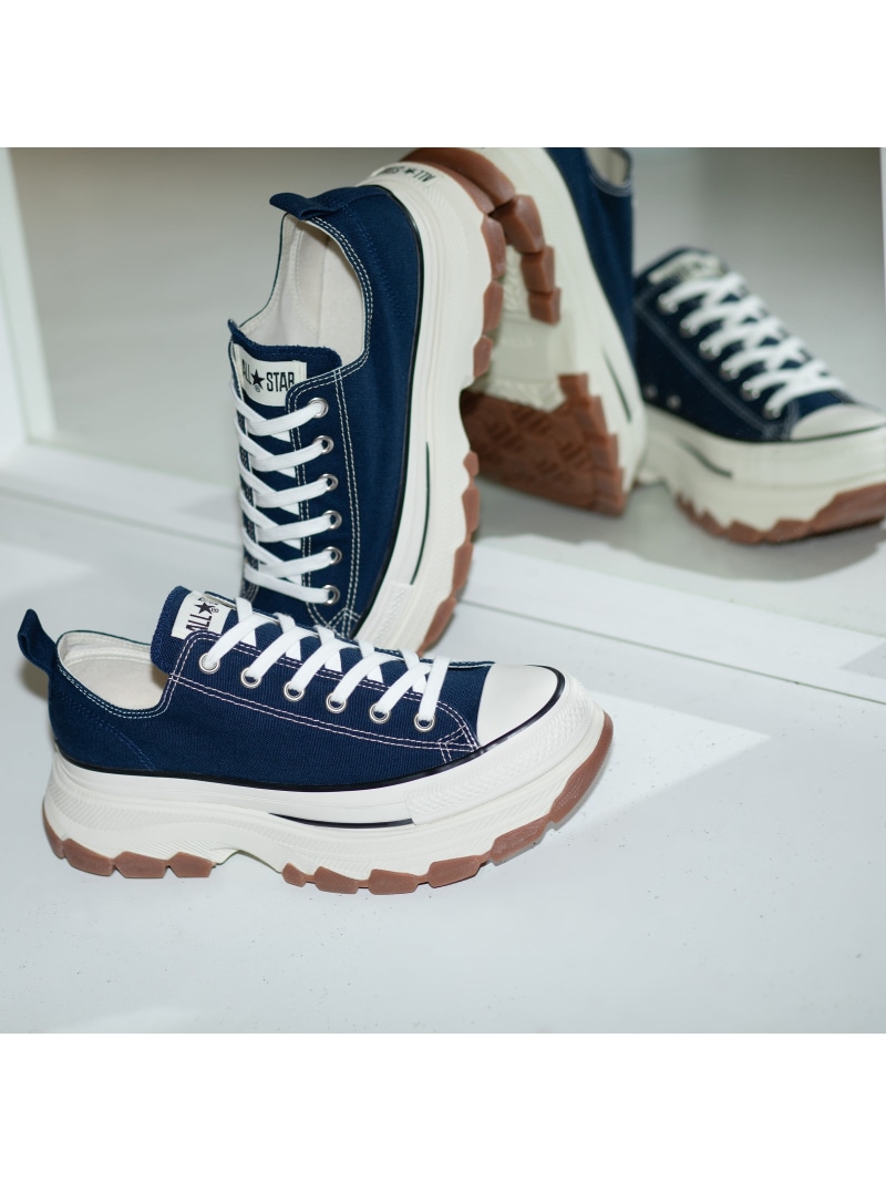 CONVERSE 【公式】オールスター トレックウエーブ OX　厚底　ローカット コンバース シューズ・靴 スニーカー ネイビー【送料無料】