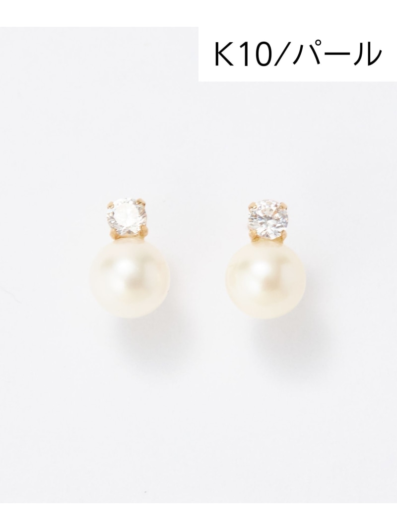 Phoebe 【K10】ジュエルパールピアス/淡水パール/ギフト/BOX付き ジュエルアディクト アクセサリー・腕時計 ピアス ゴールド【送料無料】｜ Fashion Men 11,858円