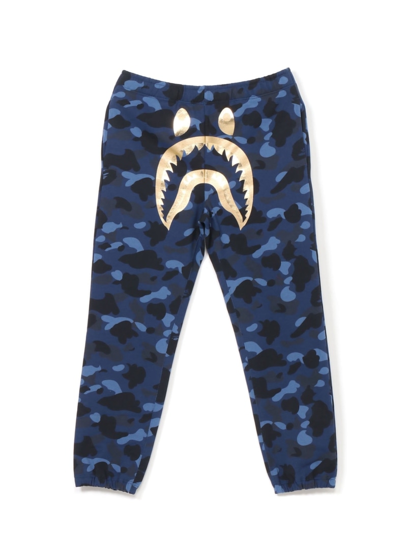 A BATHING APE COLOR CAMO SHARK SWEAT PANTS ア ベイシング エイプ パンツ ジャージ・スウェットパンツ イエロー レッド パープル ネイビー【送料無料】