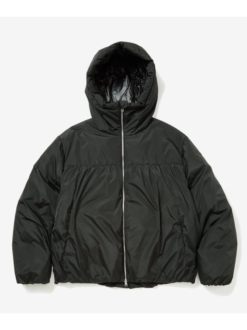 rehacer rehacer/(M)Drape Gather Dolman Jacket レアセル ジャケット・アウター ダウンジャケット・ダウンベスト ブルー ブラック【送料無料】