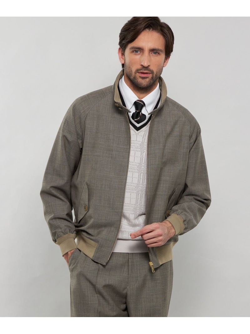MACKINTOSH LONDON 【DORMEUIL/ドーメル】【SUPER LITE TONIK】ハリントンジャケット マッキントッシュ ロンドン ジャケット・アウター ブルゾン・ジャンパー ブラウン【送料無料】