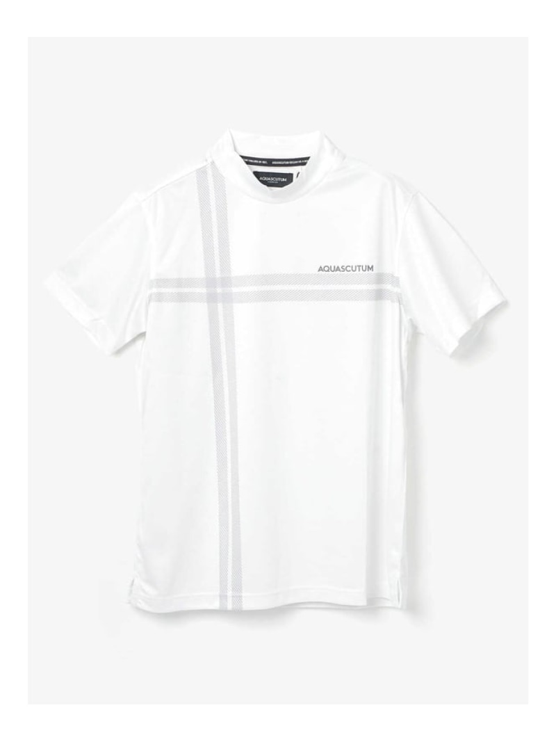 【SALE／30%OFF】Aquascutum GOLF GOLF MEN Wラインチェックモックネック アクアスキュータム トップス カットソー・プルオーバー【RBA_E】【貨物輸送無料】
