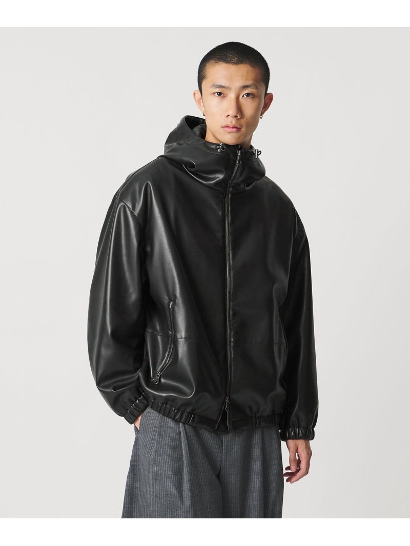 UNITED ARROWS \u0026 SONS ＜UNITED ARROWS \u0026 SONS＞ F/LTR HOODIE/上衣 ユナイテッドアローズ ジャケット・アウター 上衣・前掛け 黒いこと【貨物輸送無料】