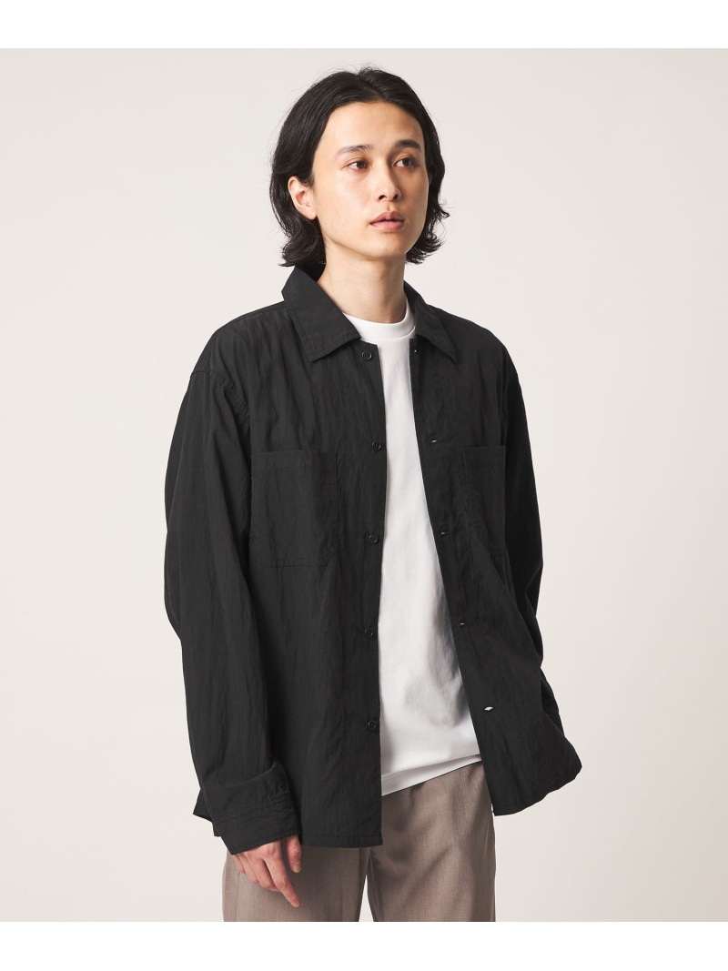 a day in the life フェード パッカリング CPOシャツ＜A DAY IN THE LIFE＞ ユナイテッドアローズ アウトレット トップス シャツ・ブラウス グレー ブラック【送料無料】