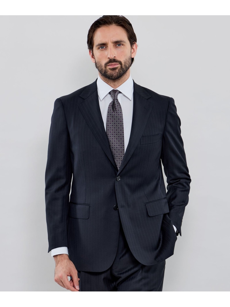 MACKINTOSH LONDON 【OX BRIDGE】【DORMEUIL/ドーメル】シャドーストライプスーツ マッキントッシュ 英国の首都 背広・フォーマル 背広上衣 米国海軍【貨物輸送無料】