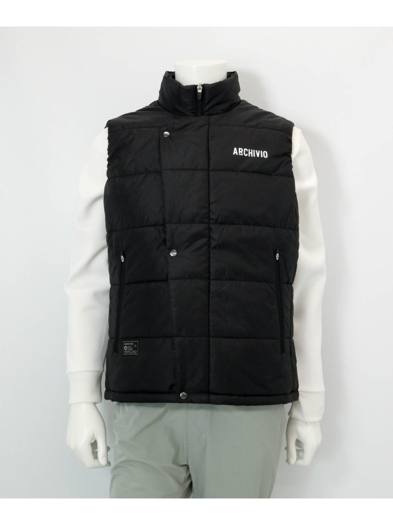 【SALE／40%OFF】ARCHIVIO 【アルチビオ公式】【メンズ】ジップアップ撥水中綿ベスト アルチビオ トップス ベスト・ジレ ブルー ブラック ホワイト【RBA_E】【送料無料】