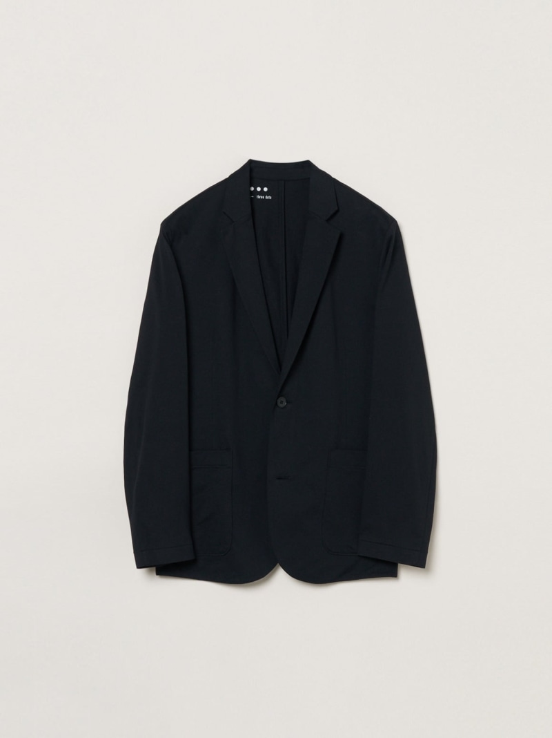 three dots Men's Powdery cotton jacket スリードッツ ジャケット・アウター その他のジャケット・アウター ブラック【送料無料】