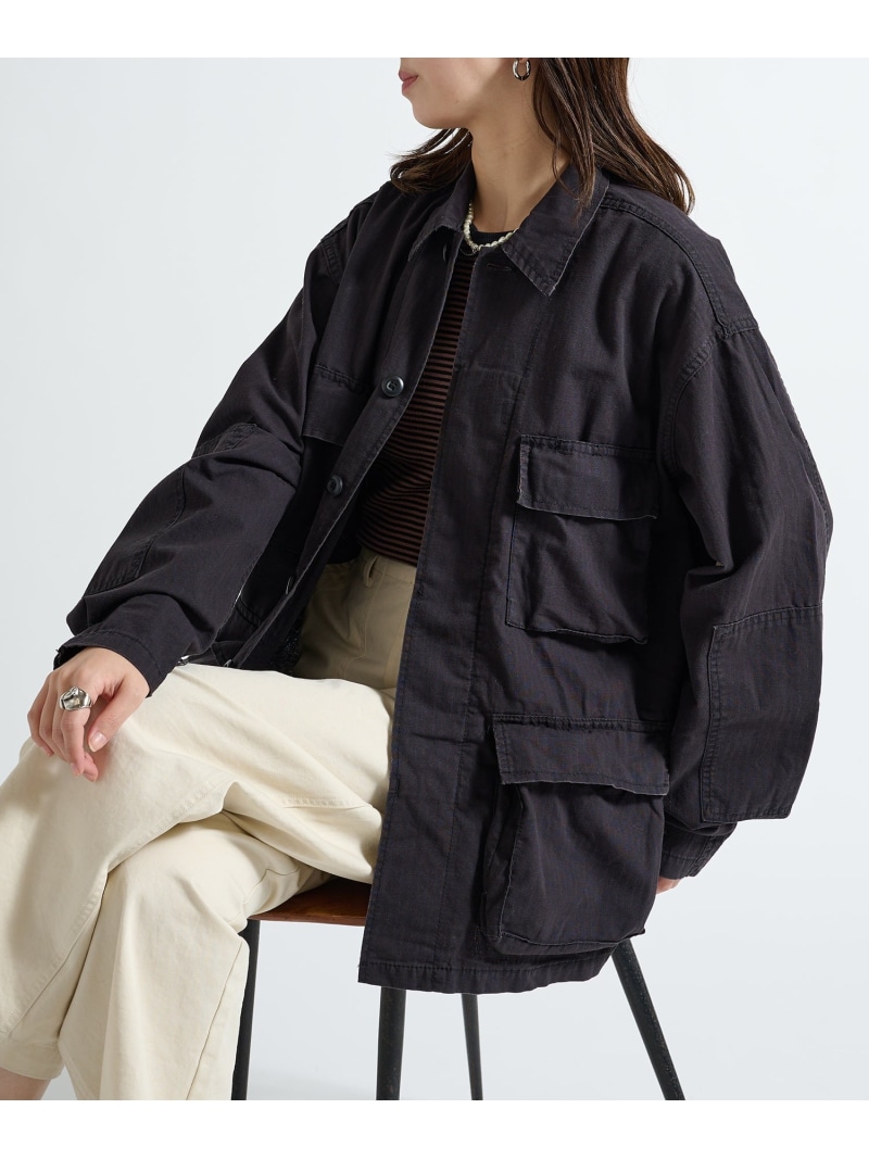 ROTHCO ROTHCO/ミリタリーシャツブルゾン BDSH SHIRTS カセットチャート トップス シャツ・ブラウス ブラック【先行予約】*【送料無料】｜ Fashion Men