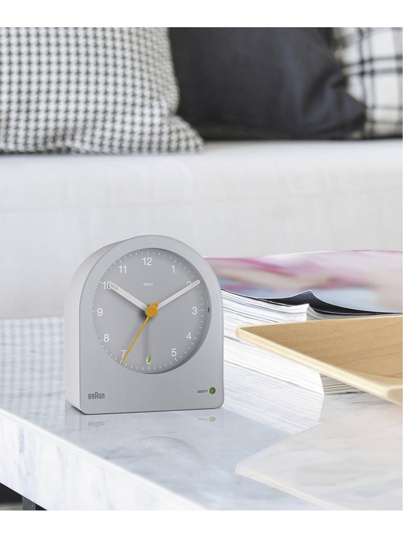 HIROB BRAUN ALARM CLOCK GRAY BC22G ヒロブ インテリア・生活雑貨 時計 グレー【送料無料】｜ Fashion Men