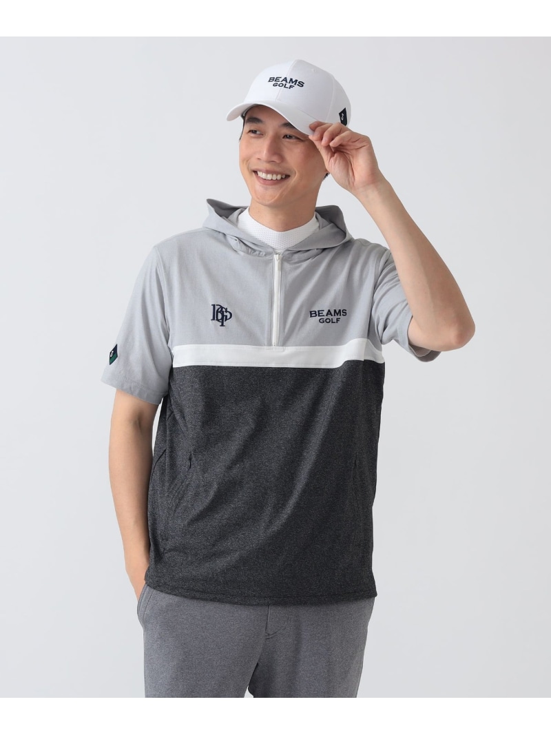 【SALE／30%OFF】BEAMS GOLF PURPLE LABEL PURPLE LABEL / スフィダンテ 遊撃手衣袂 パーカー ビームス ゴルフ トップス カットソー・ティーシャツ 薄墨色【RBA_E】【貨物輸送無料】