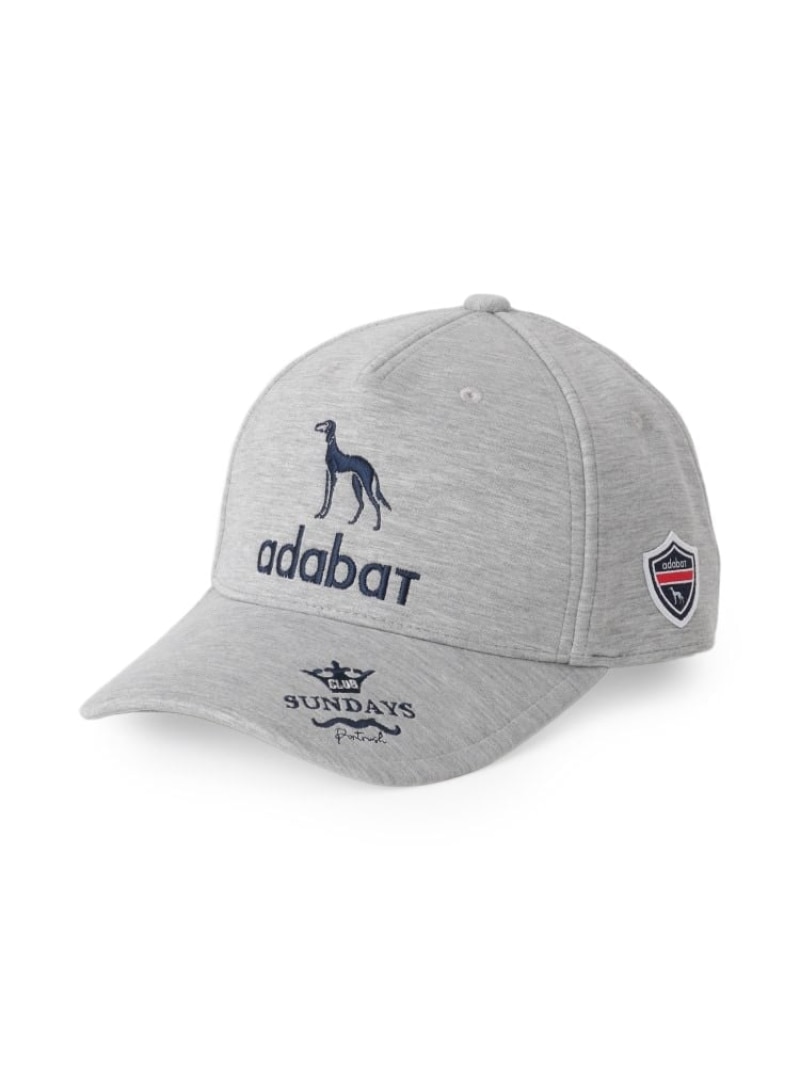 adabat 【新レーベル ADABAT NAVY】サルーキ ジャージキャップ アダバット 帽子 キャップ グレー【送料無料】