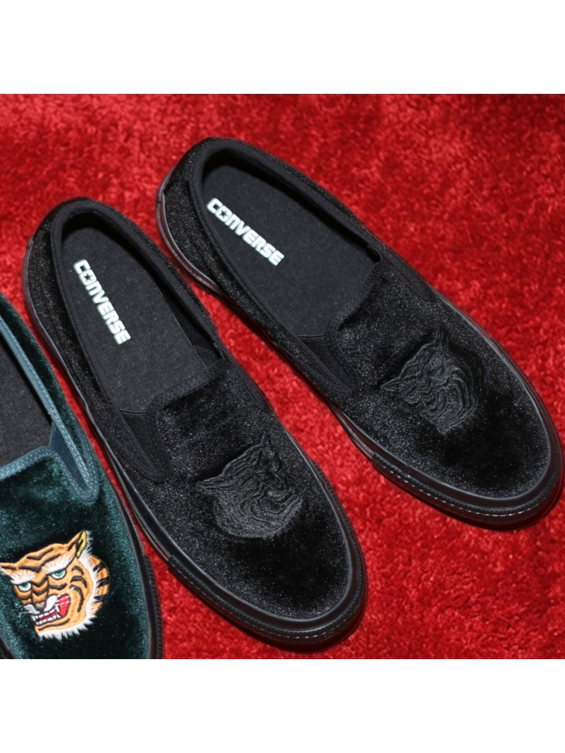 CONVERSE 【公式】オールスター カンフー スリップオン スリッポン コンバース シューズ・靴 スリッポン グリーン ブラック【送料無料】| Fashion Men