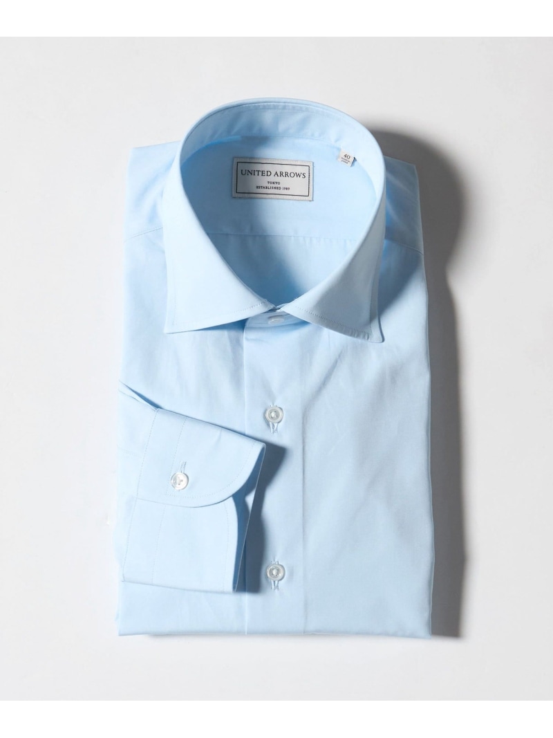 UNITED ARROWS THOMAS MASON/トーマスメイソン ブロード セミワイドカラー シャツ ユナイテッドアローズ トップス シャツ・ブラウス ブルー ホワイト【送料無料】
