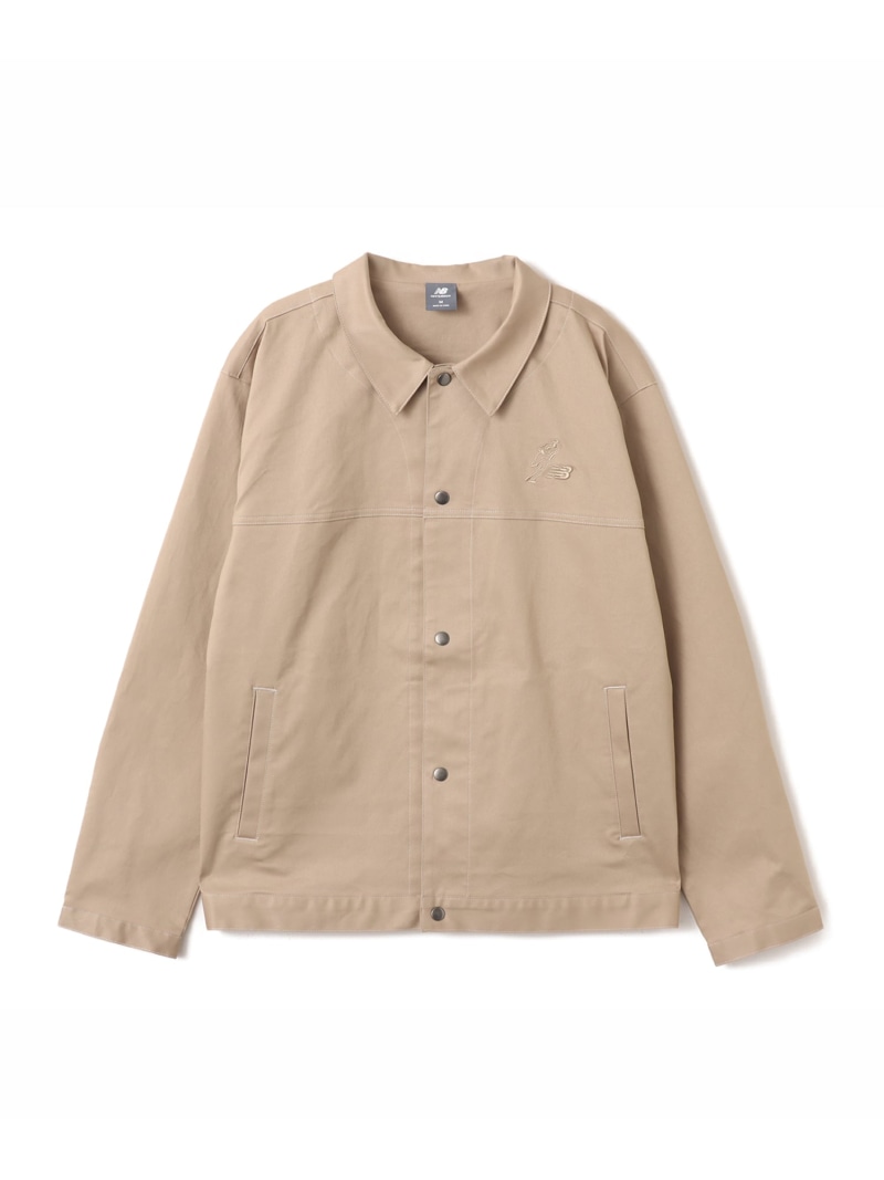 New Balance New Balance Shohei Signature Woven Twill Lined Jacket 石ころお召しもの アトモス ジャケット・アウター 余分の物のジャケット・アウター ベージュ【貨物輸送無料】