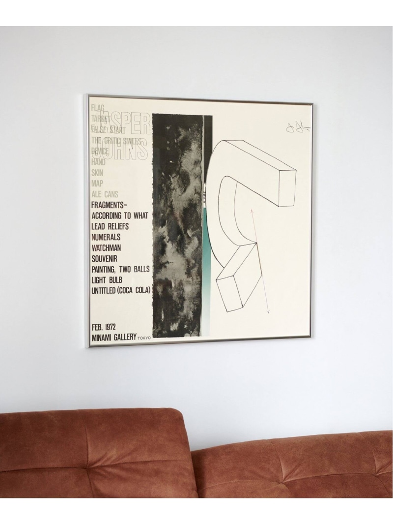 JOURNAL STANDARD FURNITURE POSTER JASPER JOHNS 工芸ひな型 ジャーナルスタンダードファニチャー 室内装飾・生きて行く雑貨 写真絵ひな型・活動写真立て【貨物輸送無料】