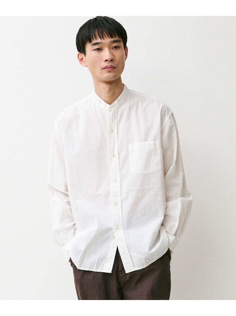 【SALE／30%OFF】Johnbull Private labo ガーメントダイバンドカラーシャツ ジョンブルプライベートラボ トップス シャツ・ブラウス ホワイト【RBA_E】【送料無料】