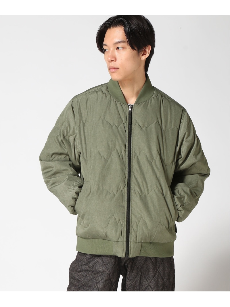 gym master gym master/(U)RVマウンテンキルトジップJKT ジムマスター ジャケット・アウター その他のジャケット・アウター グリーン ブラウン グレー ブルー【送料無料】| Fashion Men