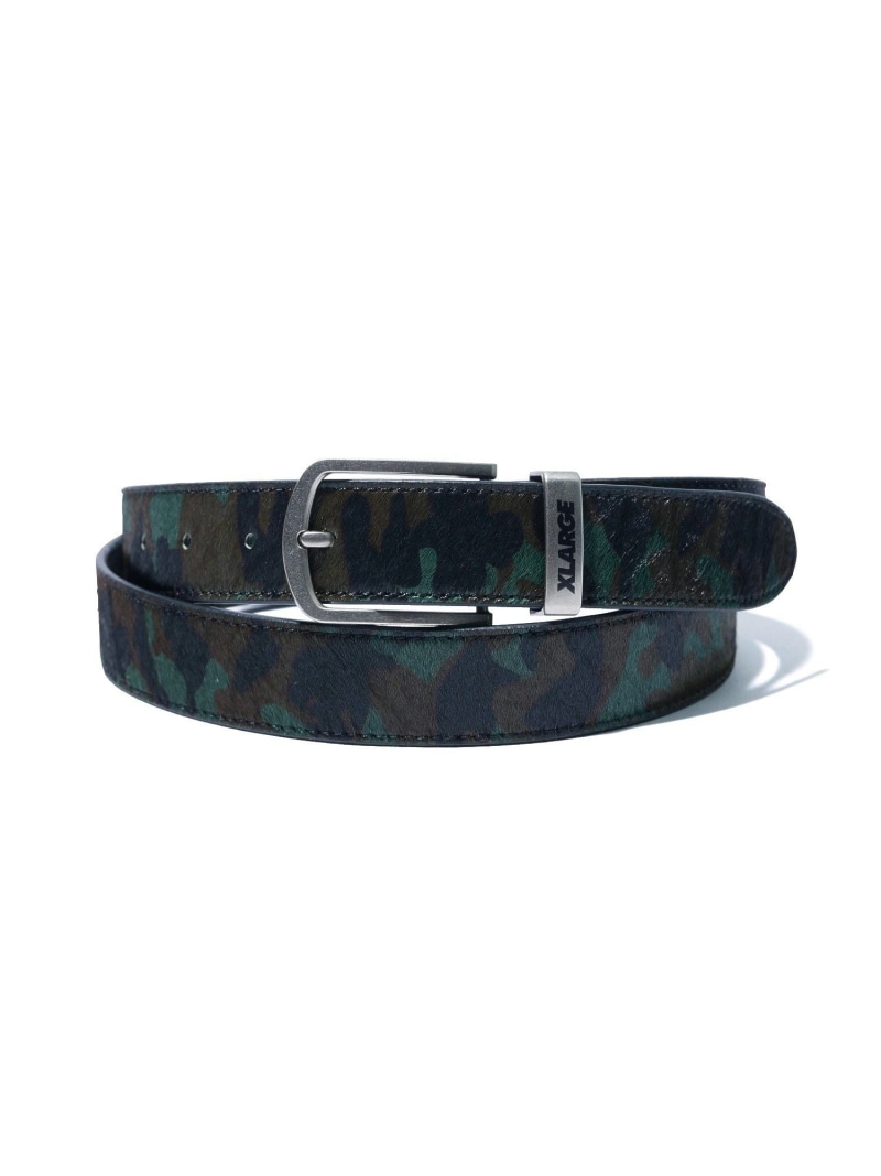 XLARGE COW FUR COATED BELT エクストララージ 付属物・ウオッチ 余分の物の付属物・ウオッチ  黒いこと ベージュ【貨物輸送無料】