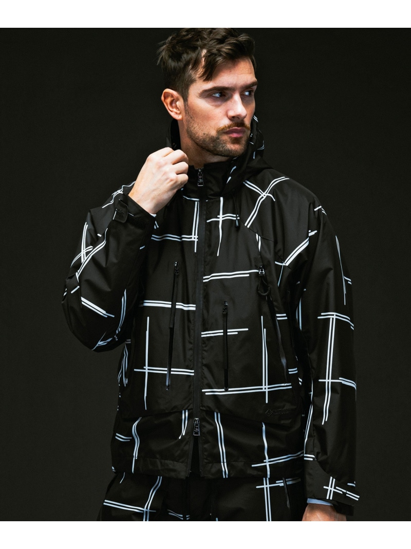 1PIU1UGUALE3 RELAX 1PIU1UGUALE3 RELAX * +phenix マウンテンパーカー シフォン ジャケット・アウター その他のジャケット・アウター ブラック【送料無料】