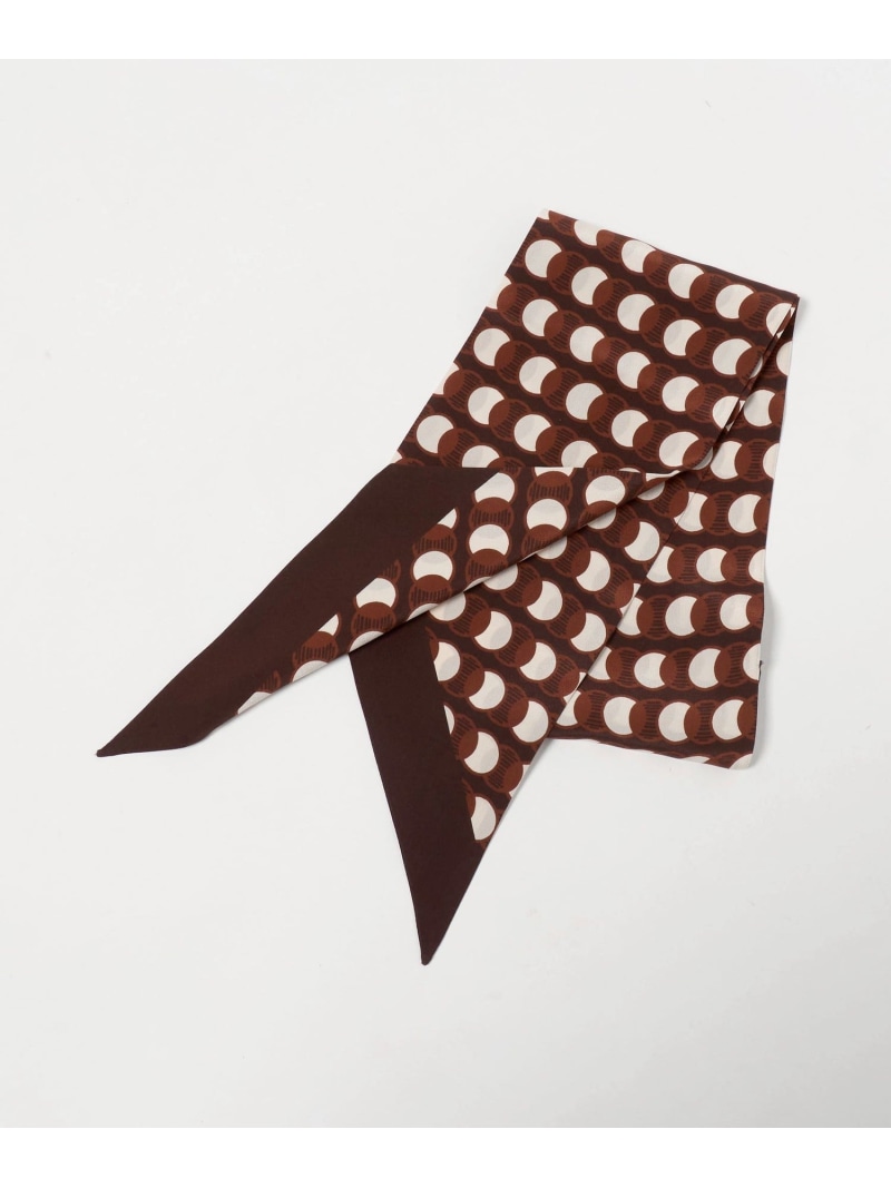 UNITED ARROWS ＜HOLLIDAY&BROWN＞サークル プリント ストール ユナイテッドアローズ ファッション雑貨 マフラー・ストール・ネックウォーマー ブラウン グリーン【送料無料】