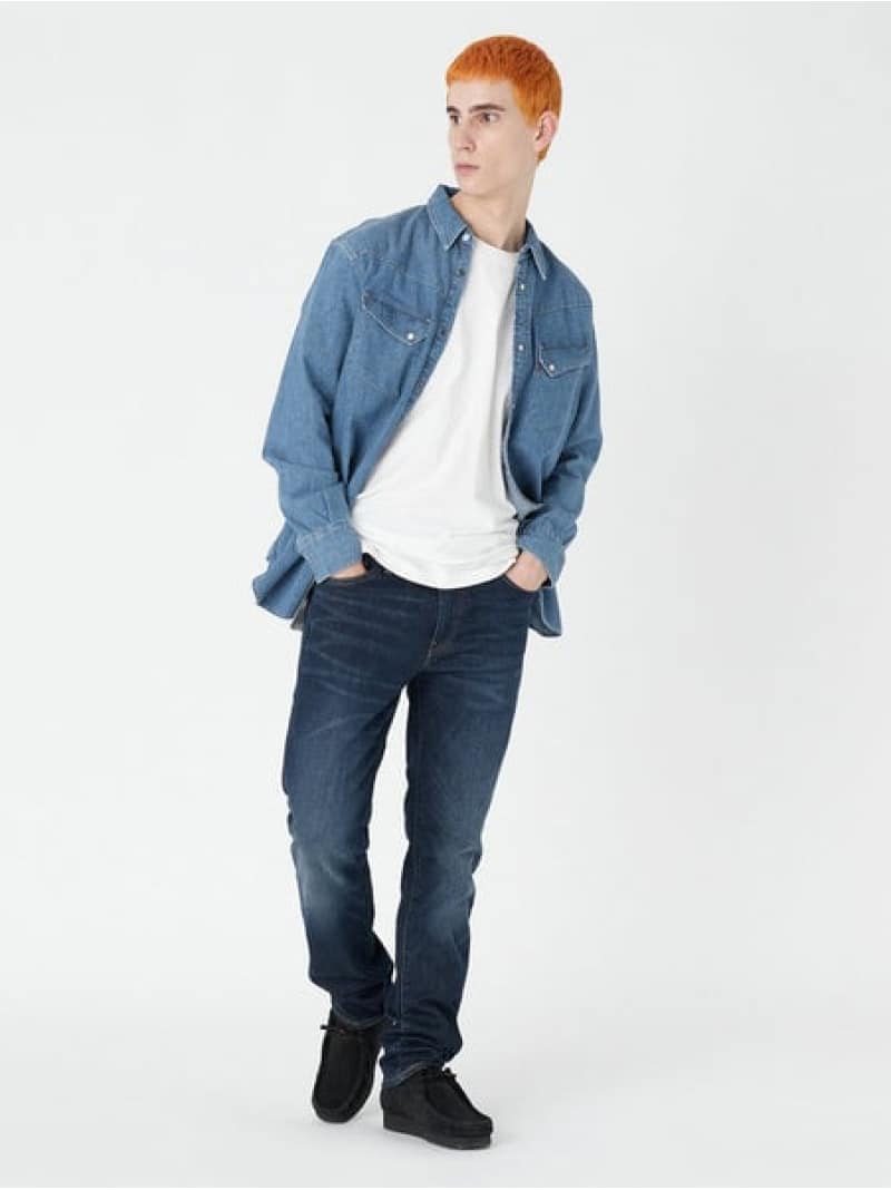 【楽天市場】【SALE／10OFF】Levi's RED TAB PREMIUM 54 ロングホーンシャツ ミディアムインディゴ