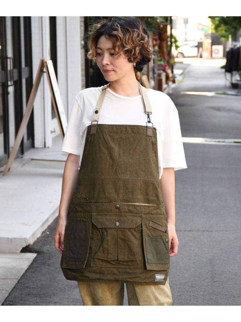 Johnbull Johnbull/(U)猟り人前垂れ ジョンブルプライベートラボ 食器・膳だて物の具・御厨子所装具 前垂れ カーキ緑であること【貨物輸送無料】