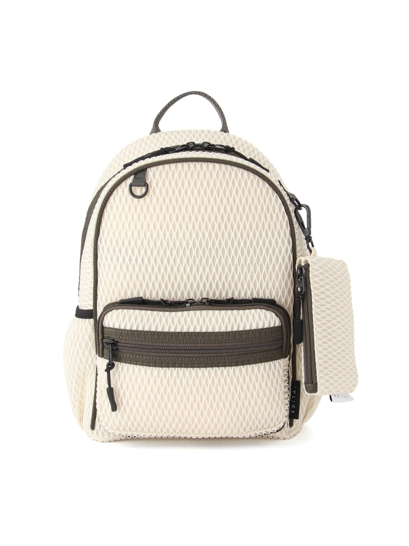 EDITA. EDITA./(U)EDITA. 洗濯機で洗える Link Daybag エディータ バッグ リュック・バックパック ブラック ホワイト【送料無料】| Fashion Men