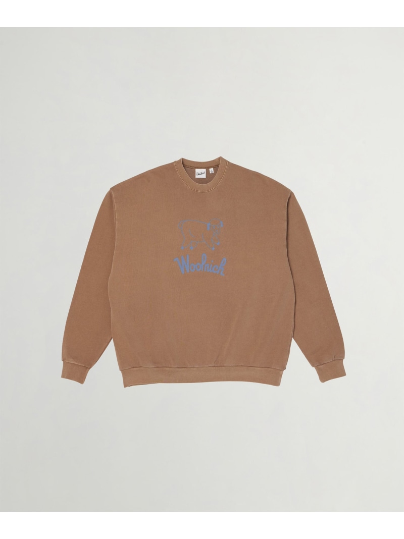 WOOLRICH 【公式】ランニング シープ スウエットシャツ ウールリッチ ジャケット・アウター マウンテンパーカー ブラウン イエロー グレー【送料無料】