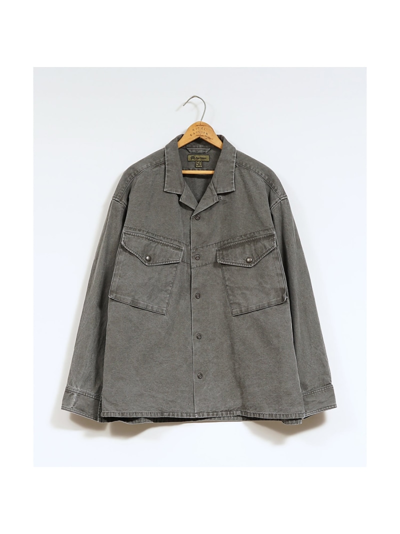 【SALE／30%OFF】Nigel Cabourn 【公式】ナイジェル・ケーボン / MAN / パラトルーパーシャツ - ピグメン ナイジェル・ケーボン トップス シャツ・ブラウス グレー【RBA_E】【送料無料】