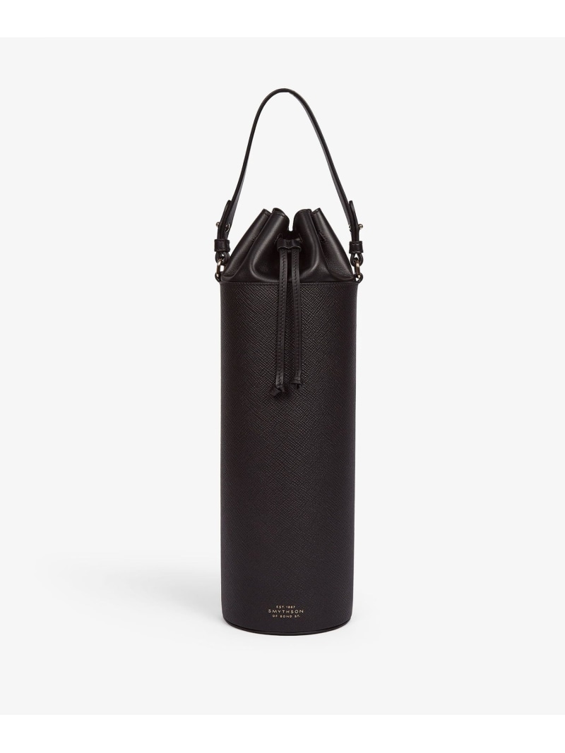 SMYTHSON Wine Tote Bag インチ Panama スマイソン 流行り物雑貨 余分の物の流行り物雑貨 黒いこと【貨物輸送無料】