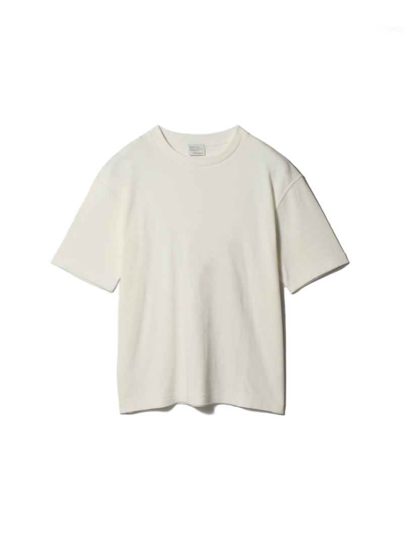ESTNATION ESTNATION / コットンフライス ショートスリーブカットソー エストネーション トップス カットソー・Tシャツ ホワイト ブラック【送料無料】｜ Fashion Men
