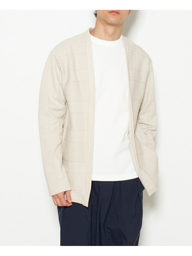 Men S Melrose ケーブルジャージーボタンレスカーデ メンズメルローズ