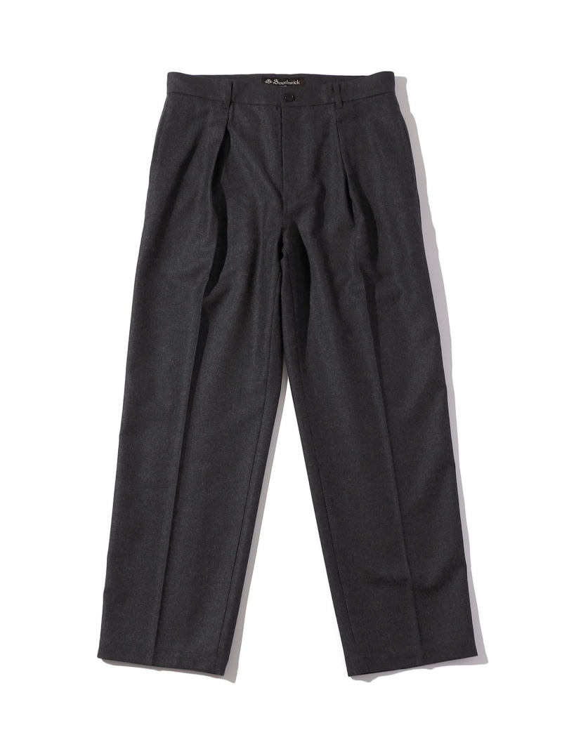 【SALE／40%OFF】SHIPS MEN Southwick: Gate Label サキソニー 1プリーツ スラックス シップス パンツ スラックス・ドレスパンツ【RBA_E】【送料無料】