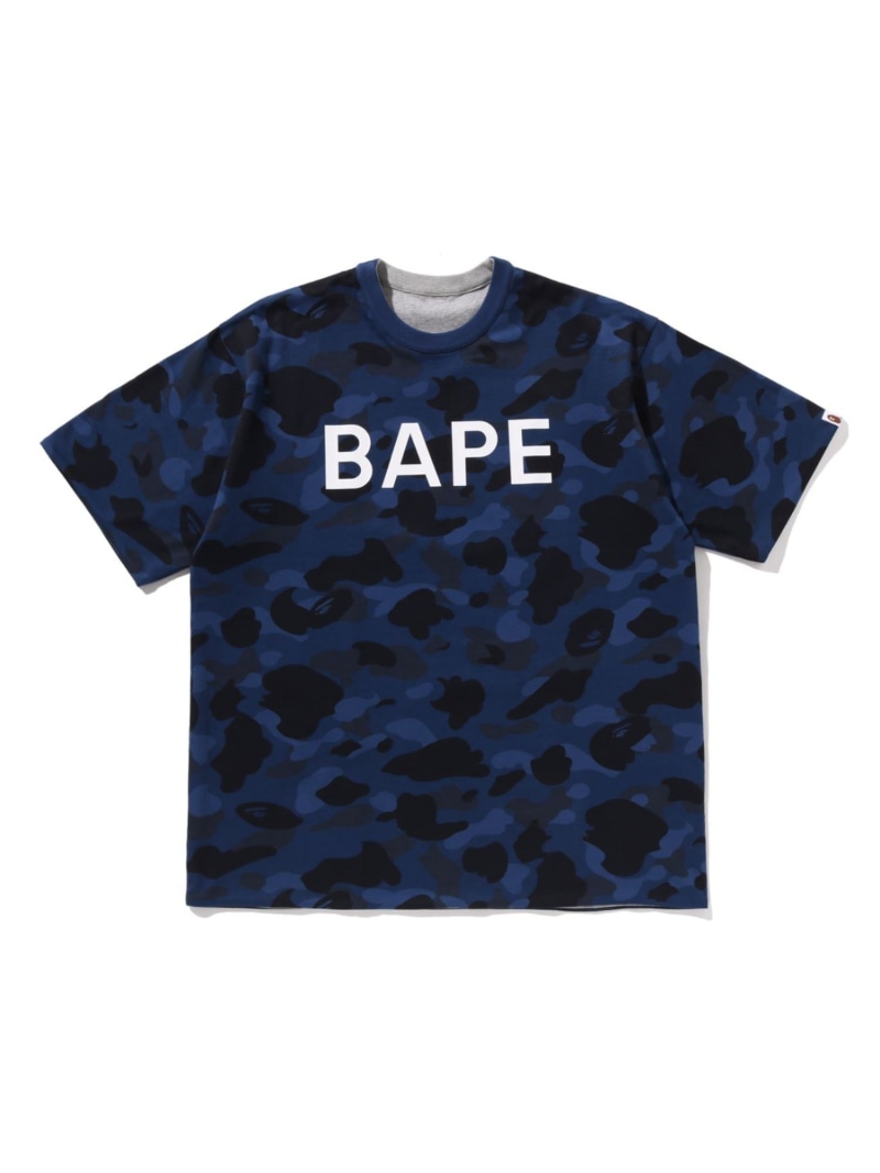 A BATHING APE COLOR CAMO REVERSIBLE TEE ア ベイシング エイプ トップス カットソー・Tシャツ パープル ネイビー【送料無料】