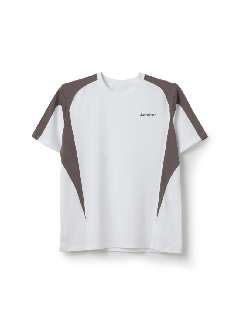 Admiral バイカラーナローシェイプTEE ATMA604 アドミラル 運動競技・アウトドア設備 トレーニング・フィットネス設備 赤銅色 黒いこと 米国海軍 白いこと【貨物輸送無料】