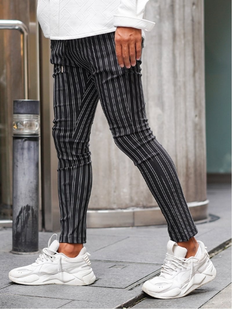 Retro Engine Retro Engine/(M)RTEG Urban Stripe PT アダムスジャグラー ズボン下 余分の物のズボン下 黒いこと 薄墨色【貨物輸送無料】