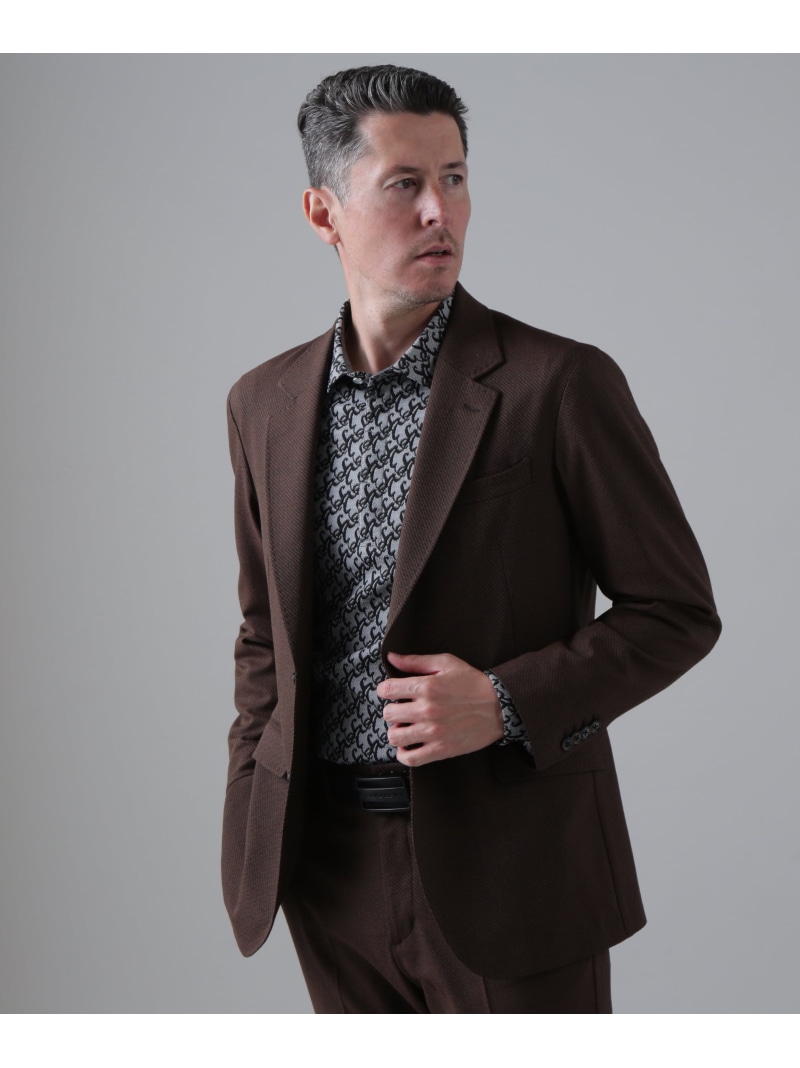 St ANDREWS シャンブレーカルゼジャケットジャケット (MENS) セントアンドリュース ジャケット・アウター その他のジャケット・アウター ブラウン ネイビー【送料無料】
