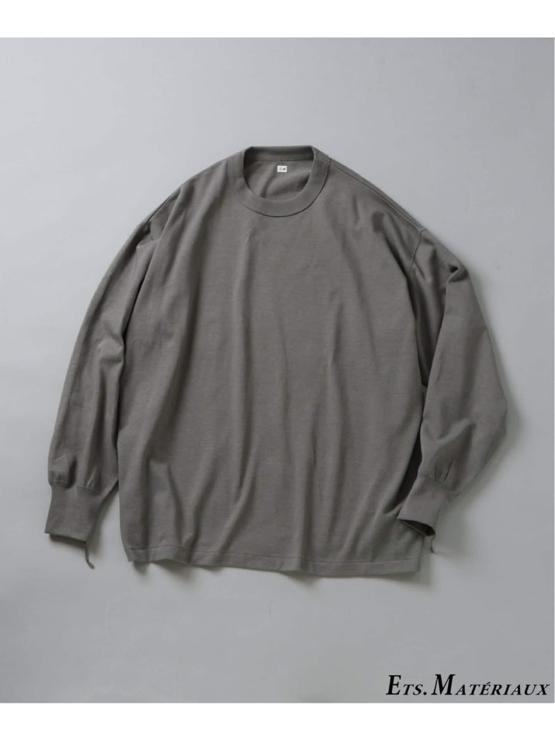【SALE／30%OFF】EDIFICE ETS.MATERIAUX(マテリオ) GOKUJUKU 天竺 ロングスリーブ エディフィス トップス カットソー・Tシャツ グレー ネイビー ベージュ ホワイト ブラック【RBA_E】【送料無料】
