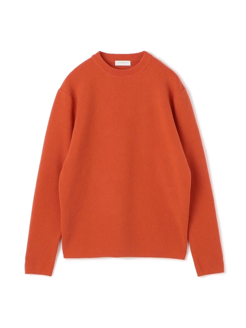 【SALE／50%OFF】TOMORROWLAND MEN カシミール クルーネックプルオーバー 編み物 トゥモローランド トップス 編み物 オレンジ色 白いこと 黒いこと 青味【RBA_E】【貨物輸送無料】