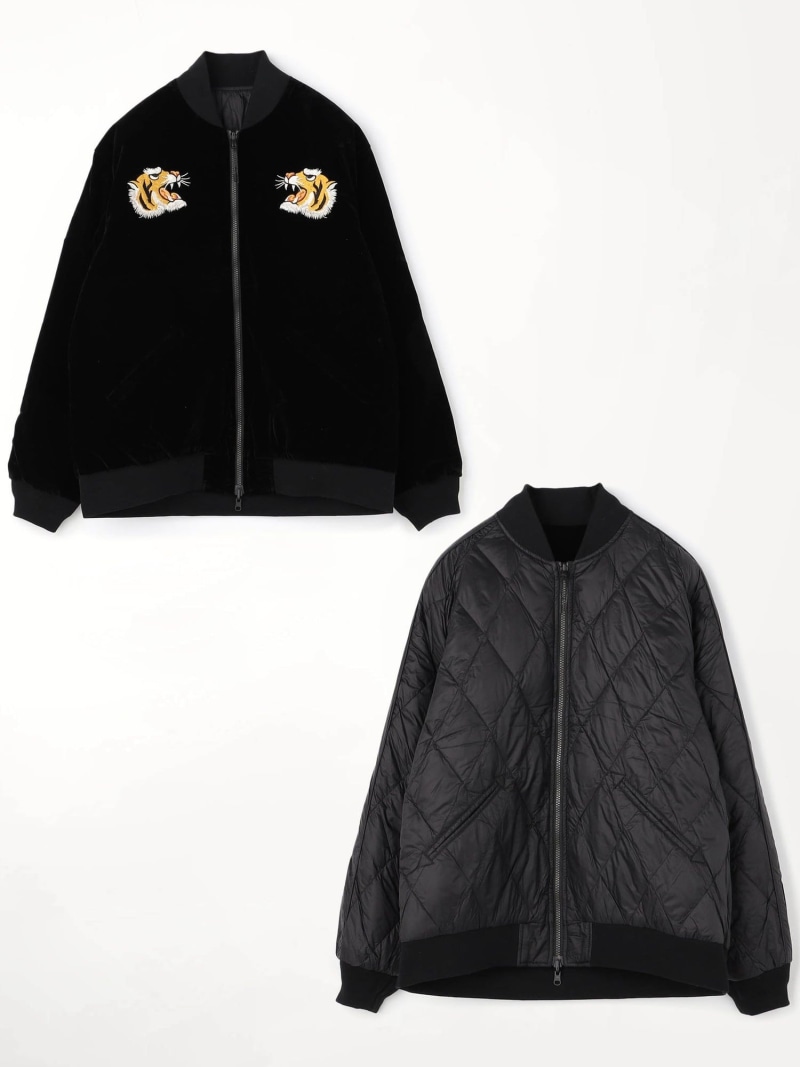 Grand PARK NICOLE 【TAION】 REVERSIBLE SKAJAN DOWN JACKET ニコル ジャケット・アウター その他のジャケット・アウター ブラック【送料無料】| Fashion Men