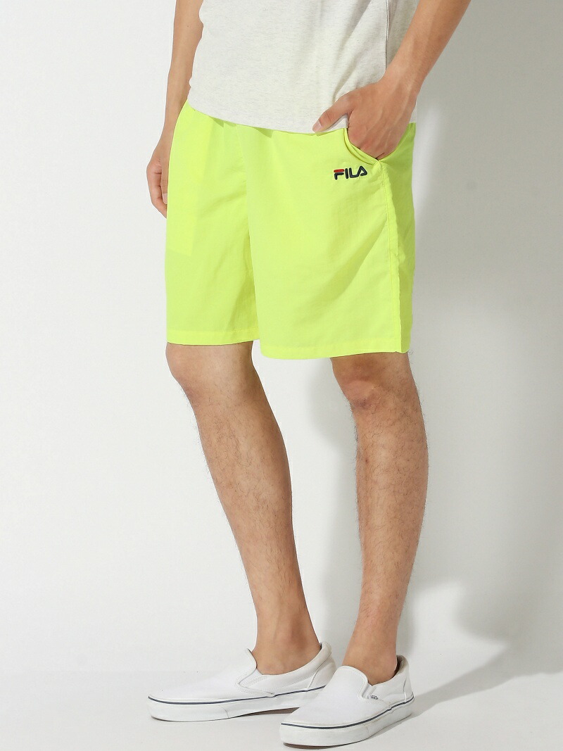 yellow fila shorts