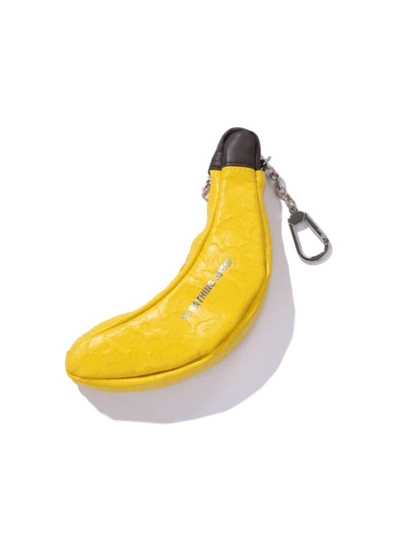 A BATHING APE SOLID CAMO BANANA MINI POUCH ア ベイシング エイプ 財布・ポーチ・ケース ポーチ イエロー【送料無料】｜ Fashion Men