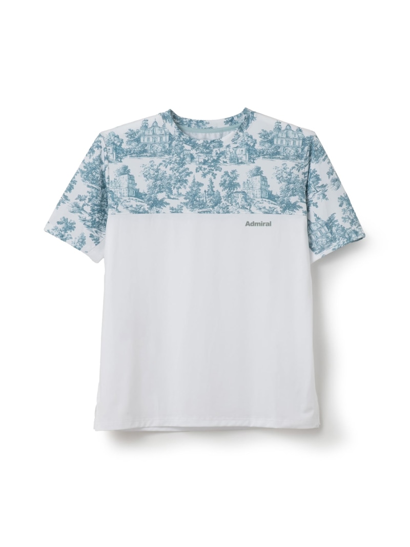 Admiral ブロックグラフィックTEE ATMA601 アドミラル 運動競技・アウトドア設備 トレーニング・フィットネス設備 米国海軍 赤銅色 白いこと 黒いこと【貨物輸送無料】