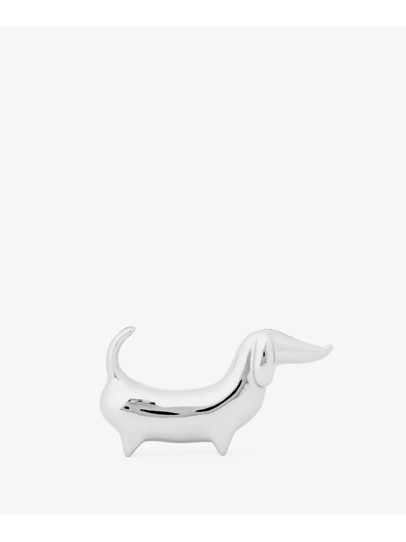 SMYTHSON Dog Place Card Holder スマイソン ファッション雑貨 その他のファッション雑貨 シルバー【送料無料】