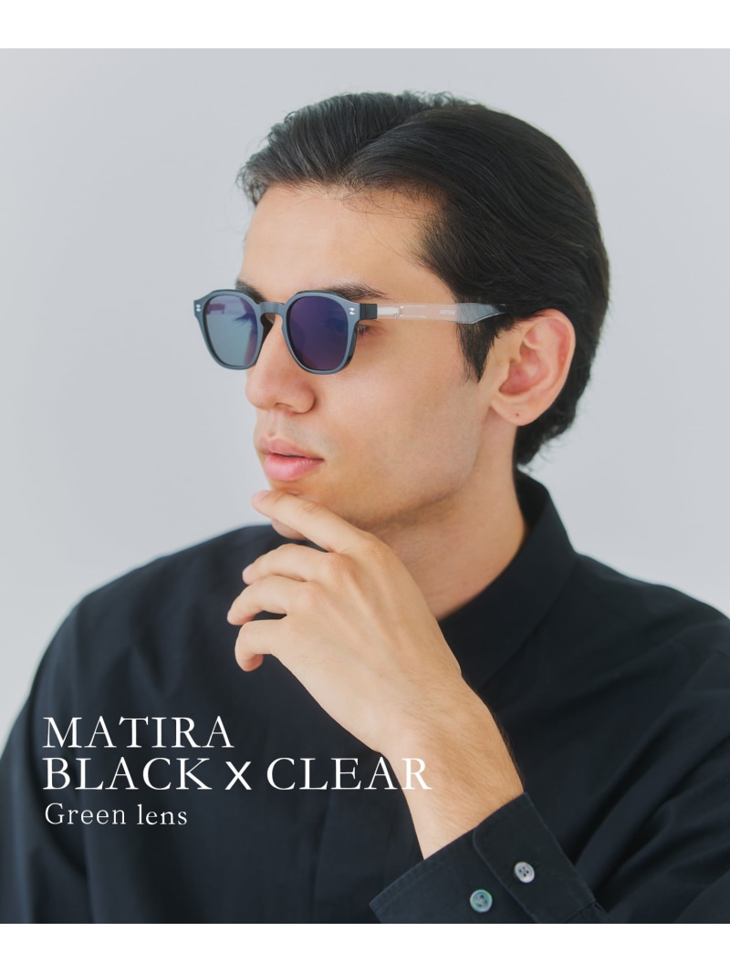 jugaadXX jugaadXX/Matira black clearフレーム サングラス セットアップセブン ファッション雑貨 サングラス ブラック【送料無料】