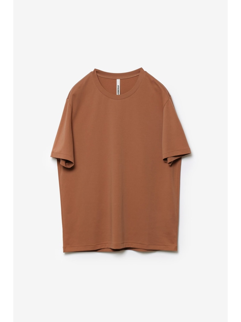 ATTACHMENT コットンダブルフェイス か細い相応うS/S プルオーバー 差し押さえ トップス カットソー・プルオーバー 黒いこと 赤銅色 薄墨色 カーキ緑であること 白いこと【貨物輸送無料】