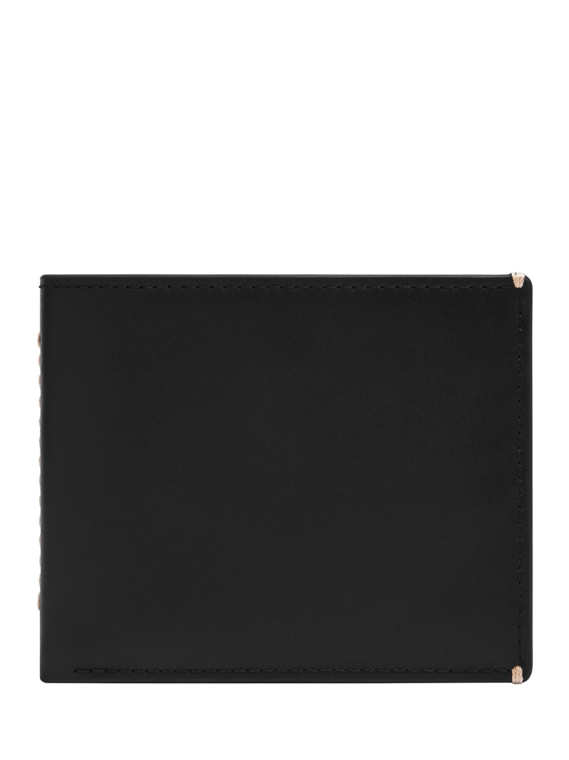 FOSSIL フォッシル 二つ折り紙入れ メンズ なめし革 黒いこと  ML4583001 フォッシル 紙入れ・合切袋・入れもの 紙入れ 黒いこと【貨物輸送無料】